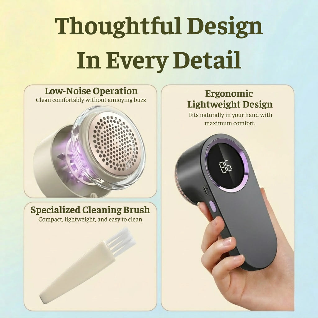 ✨ EXCLUSIVE ONLINE DEAL✨ Ultimate All-Fabric Defuzzer & USB Rechargeable Lint Trimmer