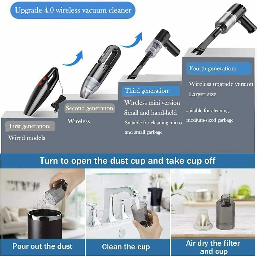 3-in-1 Multi‑Purpose Handheld Vacuum