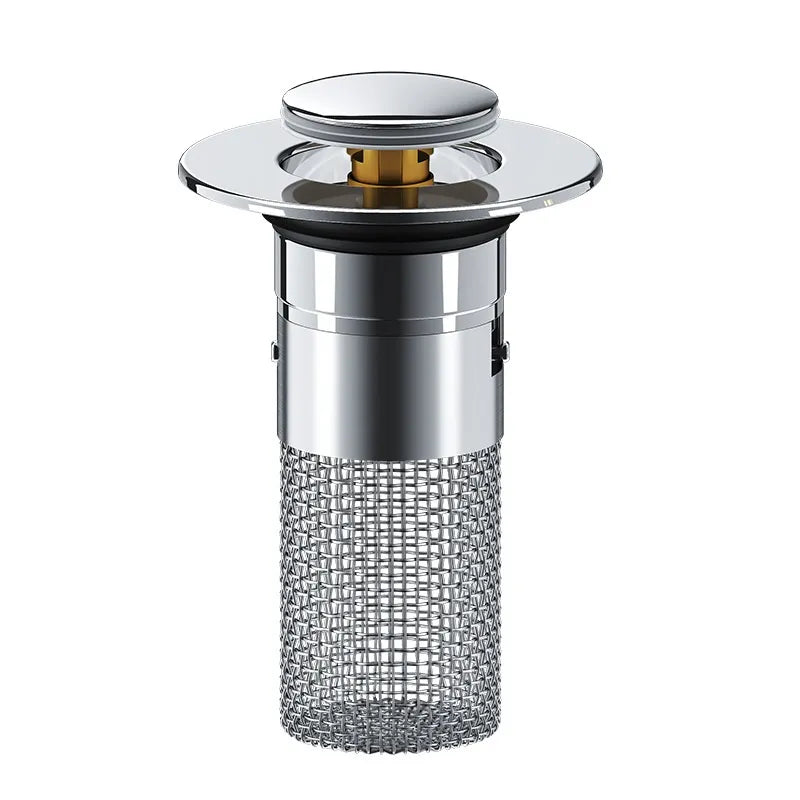 🔥Limited Time 50% OFF🔥2-in-1 Pop-Up Sink Strainer -  Hair Stopper & Drain Plug