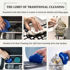 Residue-Free Dust Cleaning Gel – Universal for Crevices, Decor & Furniture