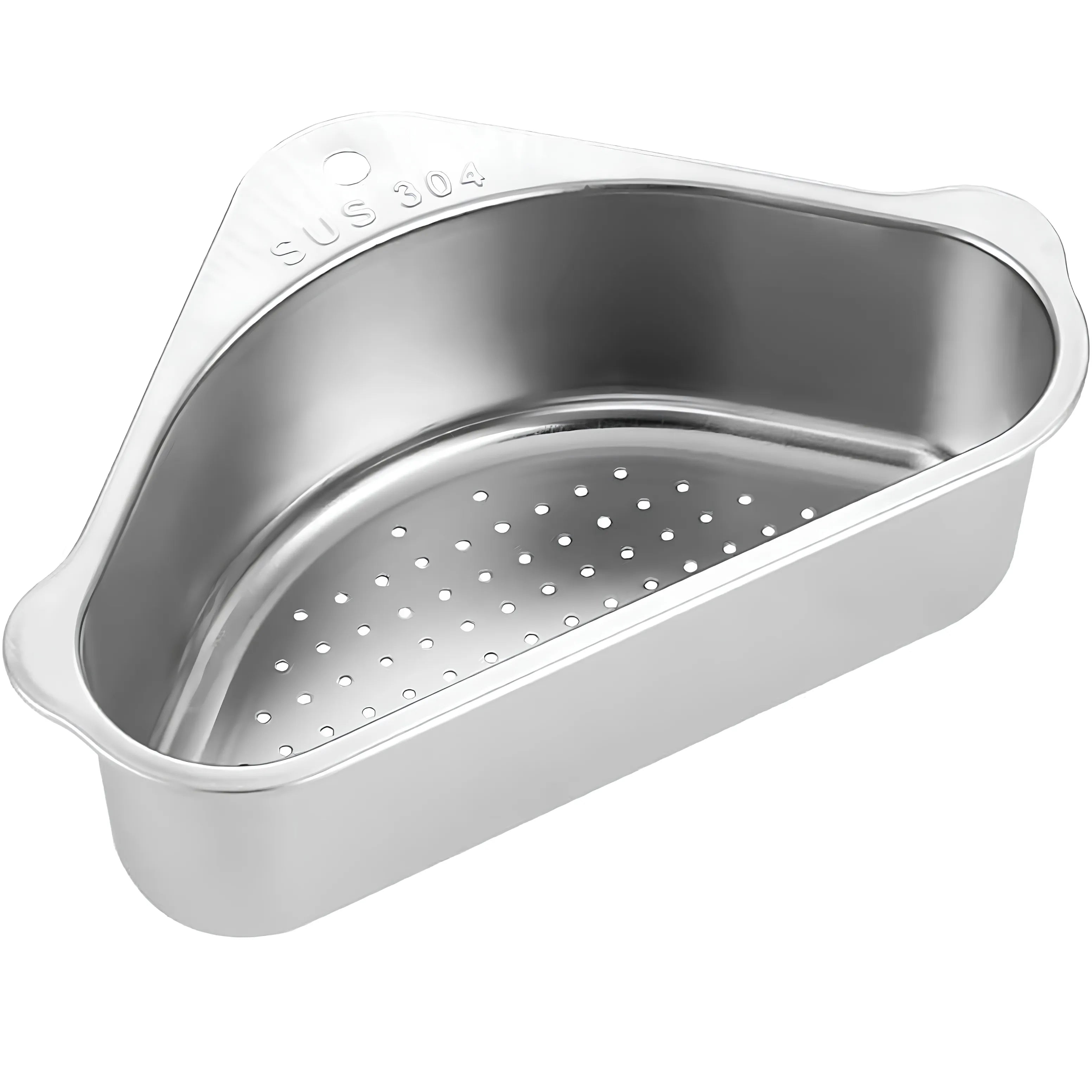 Space-Saving Corner Sink Strainer & Organizer