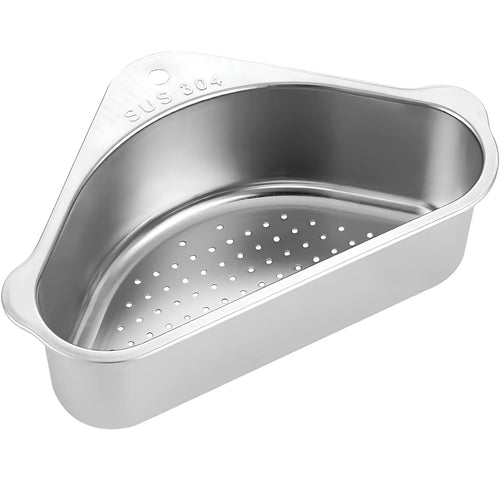 Space-Saving Corner Sink Strainer & Organizer
