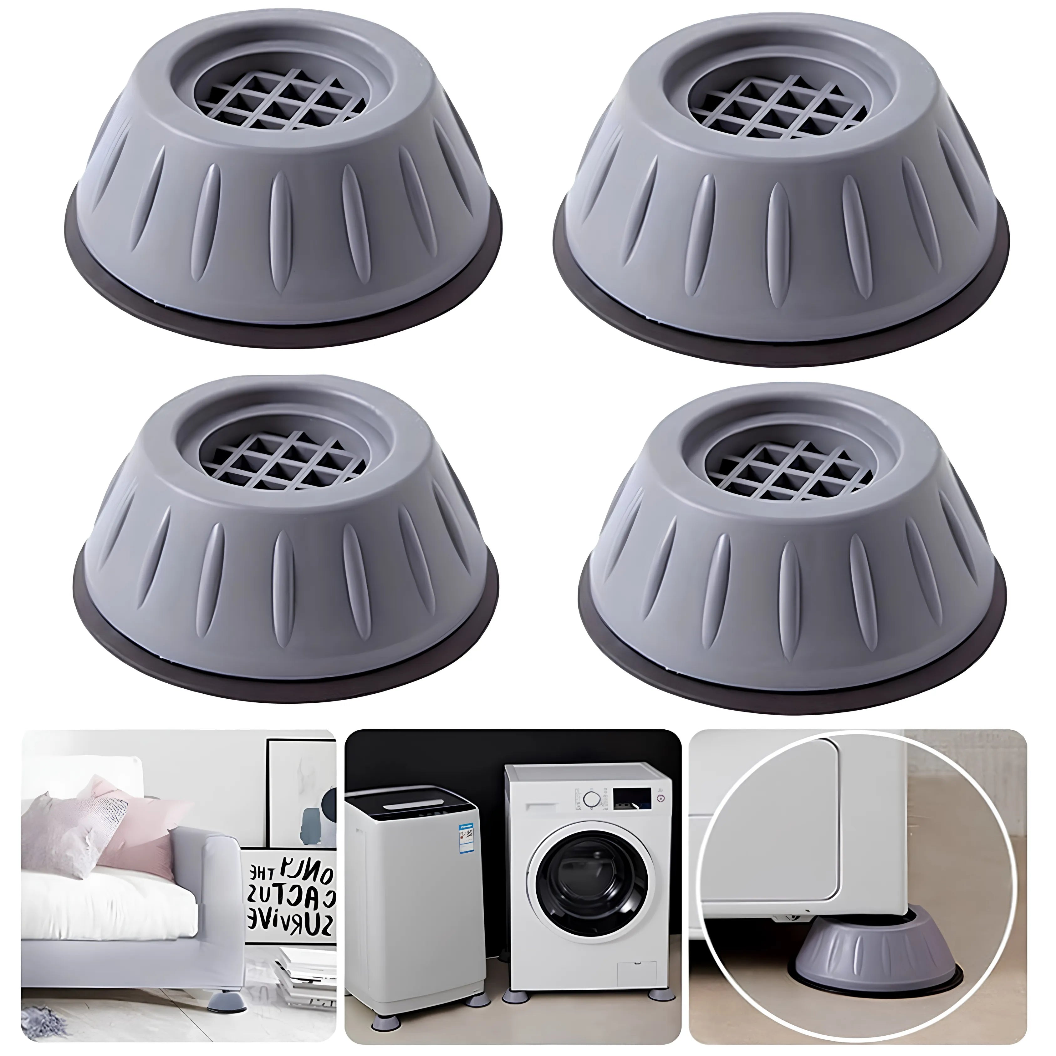 Noise-Cancelling Universal Appliance Stabilizer Base (4PCS)