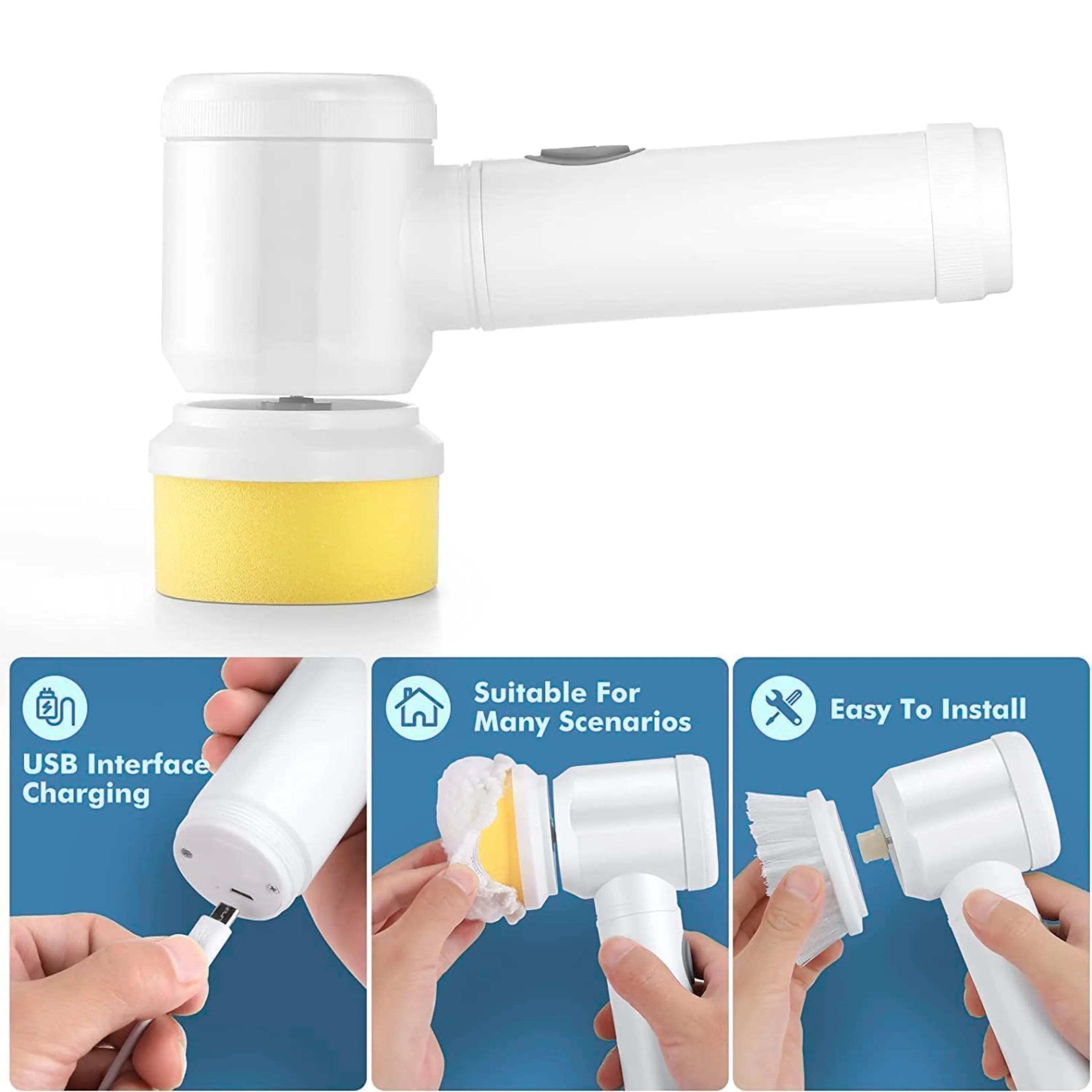 💥HUGE DISCOUNT💥 Multi-Surface Handheld Electric Cleaning Brush