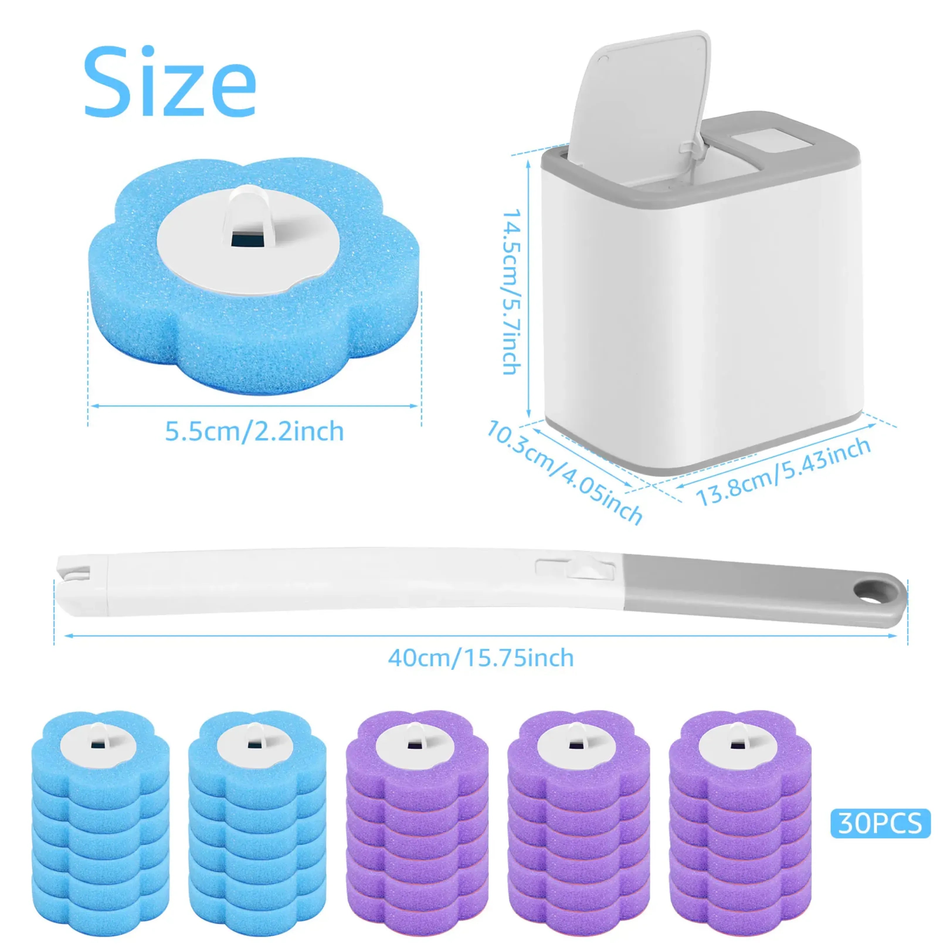 ⚡SUMMER SALE⚡Touch-Free Disposable Toilet Brush Kit