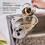 Space-Saving Corner Sink Strainer & Organizer