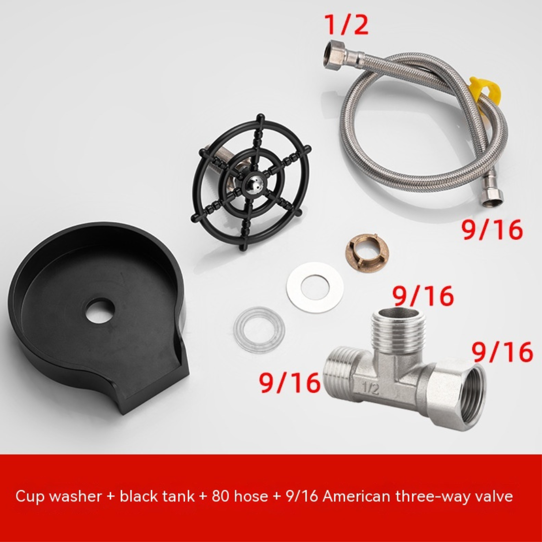 💦Summer Sale 30% OFF💦 Automatic Cup Washer - High Pressure Glass Cleaner for Kitchen Sink, Beer, Milk, Tea Cups