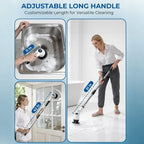 🔥 LAST SALE 50% OFF 🔥 Cordless Electric Spin Scrubber with 7 Brush Heads – Rechargeable Power Scrubber for Shower, Tile & Floor