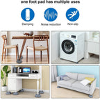 Noise-Cancelling Universal Appliance Stabilizer Base (4PCS)