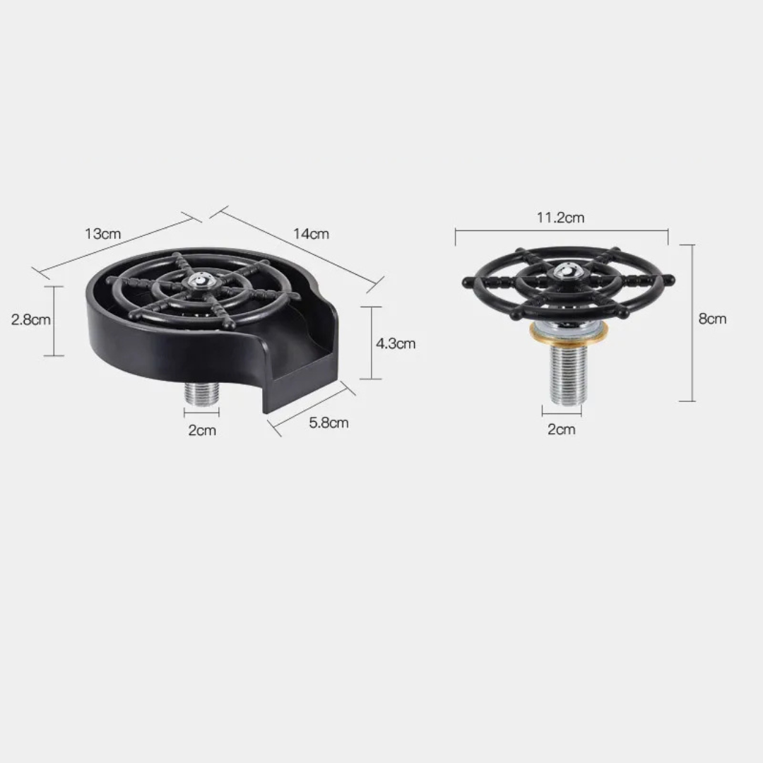💦Summer Sale 30% OFF💦 Automatic Cup Washer - High Pressure Glass Cleaner for Kitchen Sink, Beer, Milk, Tea Cups