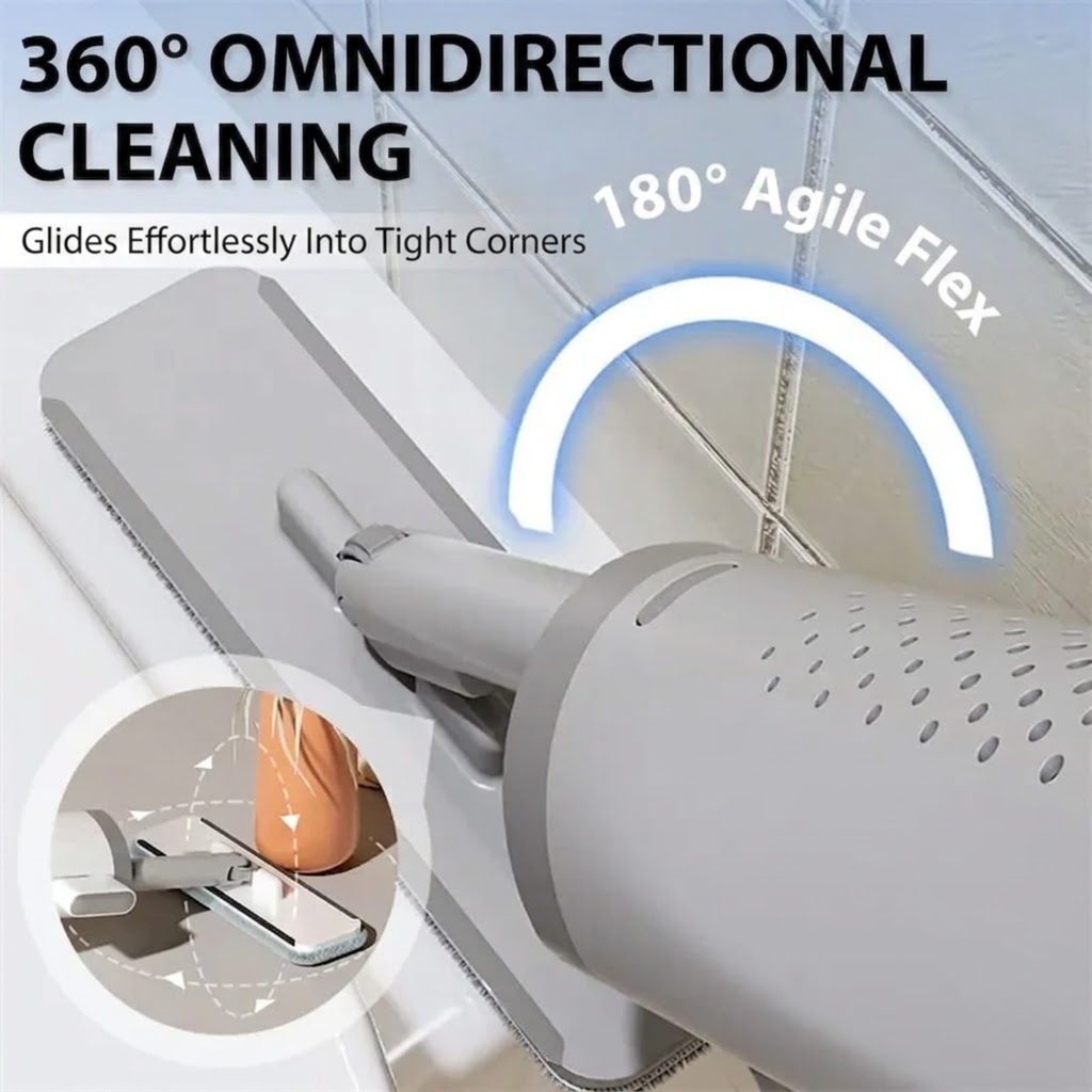 🚨 LAST CHANCE: 50% OFF🚨 Zero-Touch Self-Wringing Compact Flat Mop