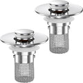 🔥Limited Time 50% OFF🔥2-in-1 Pop-Up Sink Strainer -  Hair Stopper & Drain Plug