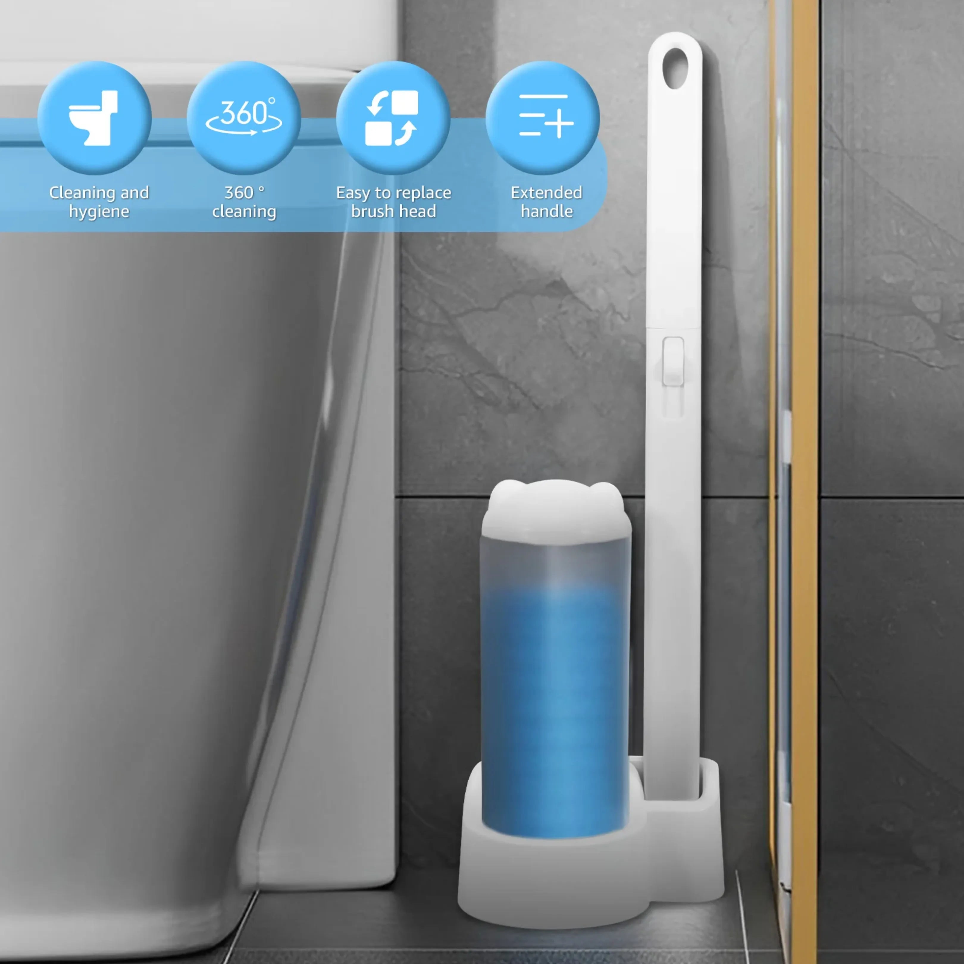 ⚡SUMMER SALE⚡Touch-Free Disposable Toilet Brush Kit
