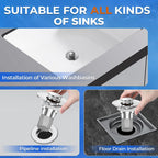 🔥Limited Time 50% OFF🔥2-in-1 Pop-Up Sink Strainer -  Hair Stopper & Drain Plug
