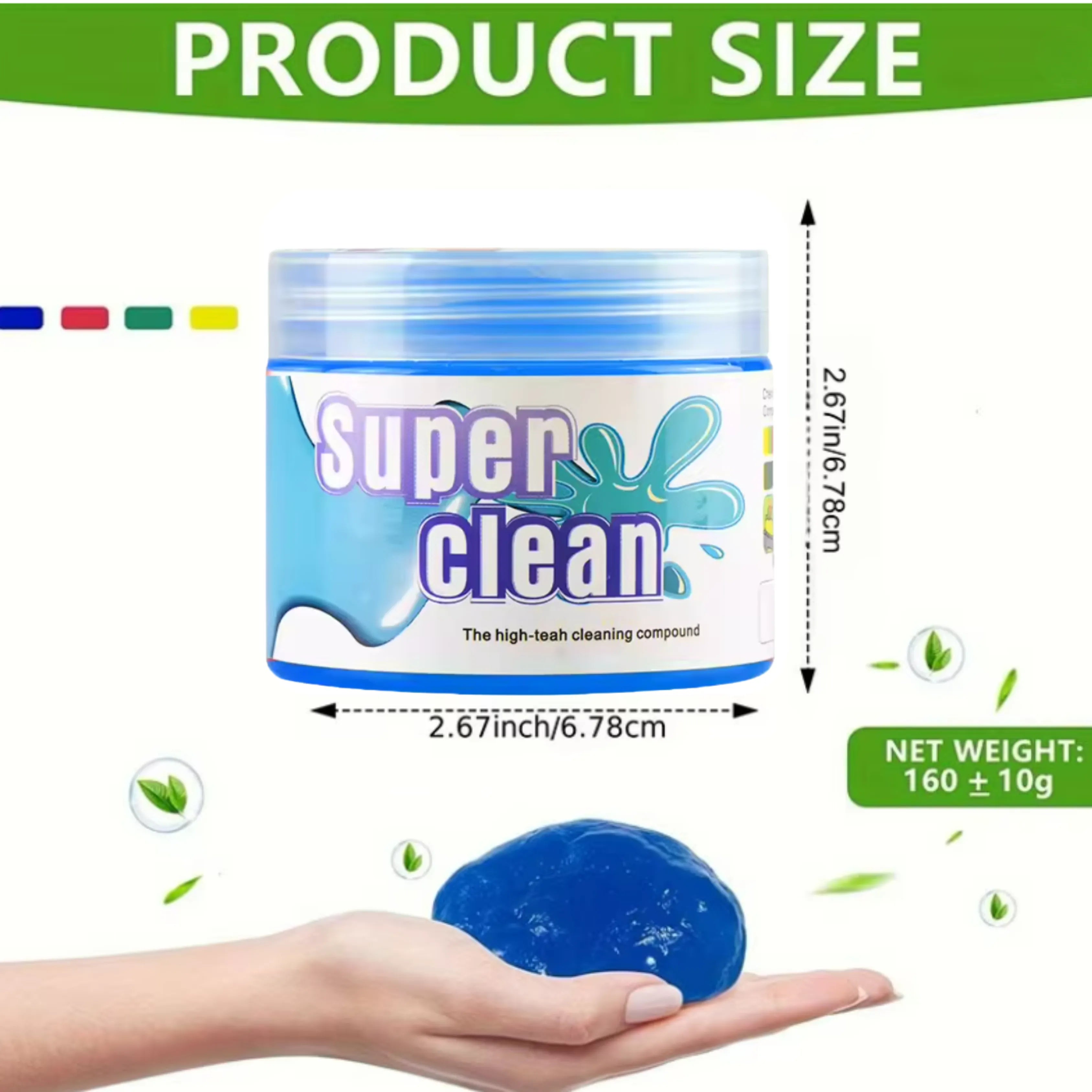 Residue-Free Dust Cleaning Gel – Universal for Crevices, Decor & Furniture