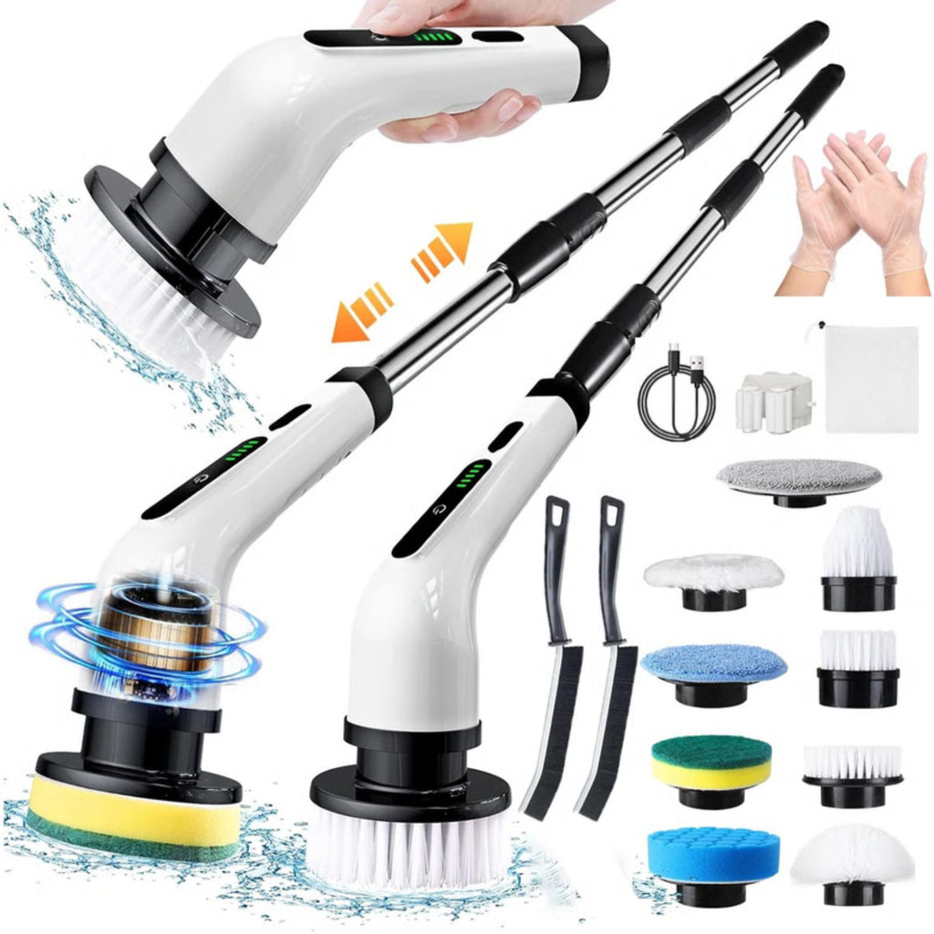 🔥 LAST SALE 50% OFF 🔥 Cordless Electric Spin Scrubber with 7 Brush Heads – Rechargeable Power Scrubber for Shower, Tile & Floor